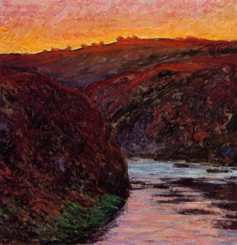 尅勞德 莫奈 Valley of the Creuse, Sunset